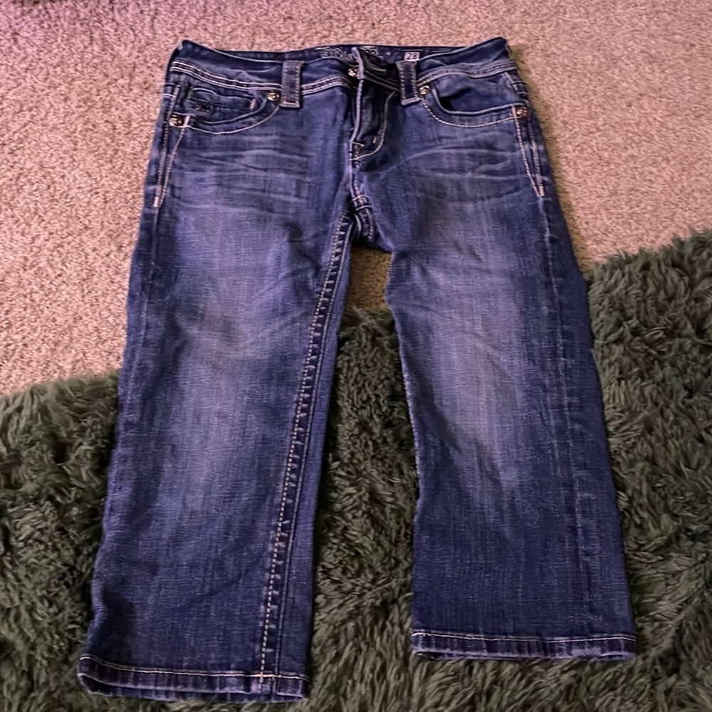 Miss Me Jean Capris, used lightly and in good condition.